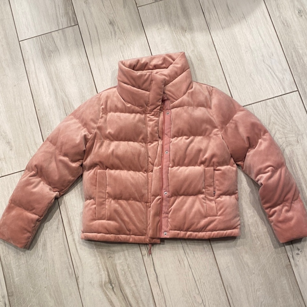 Ultra Soft NWOT Pink Blush Velour Coat